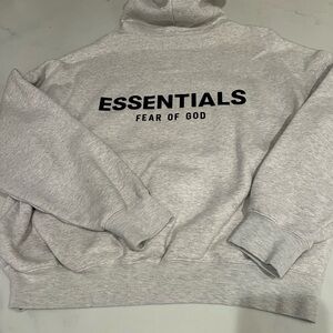 Essentials Heather Gray Hoodie